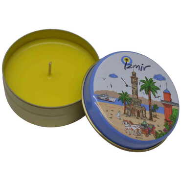 Izmir Themed Tin Boxed Candle 73x35 mm - 4