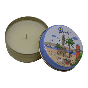 Izmir Themed Tin Boxed Candle 73x35 mm - 8