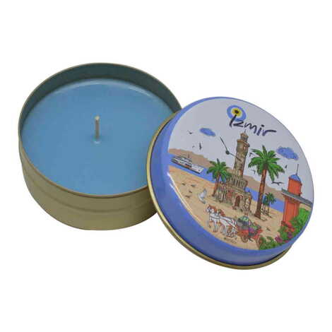 Izmir Themed Tin Boxed Candle 73x35 mm - 9