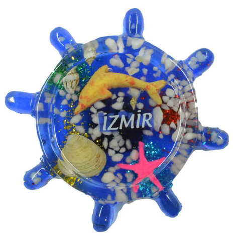 Izmir Themed Transparent Polyester Photo Fridge Magnet - 19