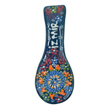 Izmir Themed Turkish Ceramic Relief Serie B Spoon Rest - 5