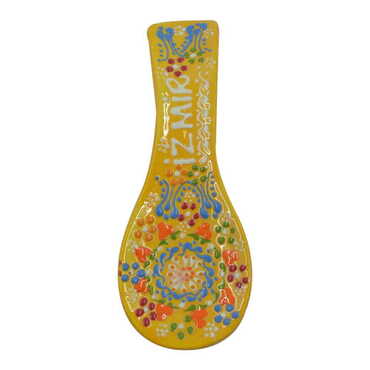 Izmir Themed Turkish Ceramic Relief Serie B Spoon Rest - 6