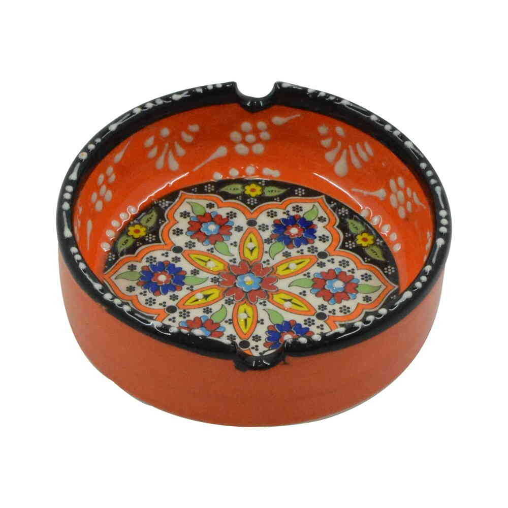 Buy Izmir Themed Turkish Ceramic Special Relief Ashtray Big Size - Myros