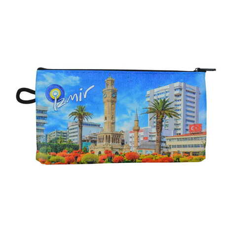 Izmir Themed Turkish Woven Wallet 183x97x8 mm - 11