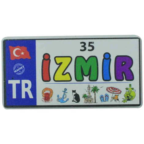 Izmir Themed Wooden Customised 2D Souvenir Fridge Magnet - 5