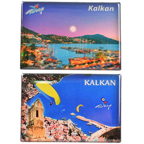 Toptan Kalkan Temalı Myros Dikdörtgen Magnet 80x55 mm - 3