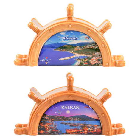 Kalkan Themed Anchor Shaped Ceramic Napkin Holder - 4