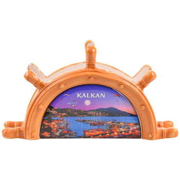 Kalkan Themed Anchor Shaped Ceramic Napkin Holder - 6