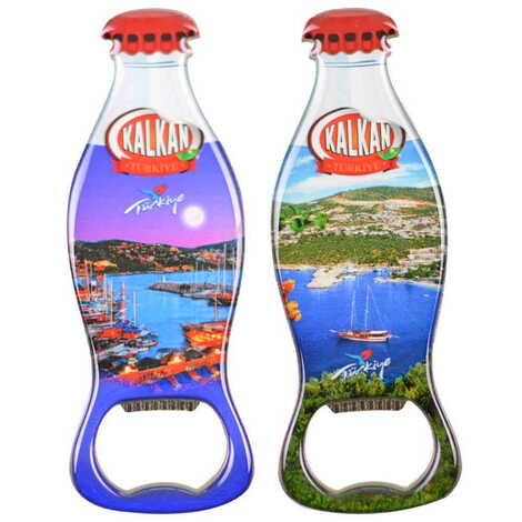 Kalkan Themed Coke Bottle Shaped Metal Magnetic Bottle Opener 120x41 mm - 3