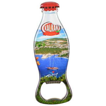 Kalkan Themed Coke Bottle Shaped Metal Magnetic Bottle Opener 120x41 mm - 4