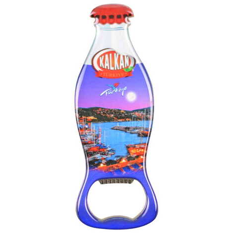 Kalkan Themed Coke Bottle Shaped Metal Magnetic Bottle Opener 120x41 mm - 5