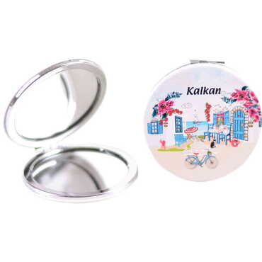 Kalkan Themed Custom Printed Round Pocket Mirror - 5