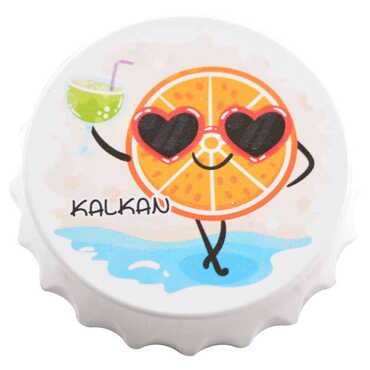 Kalkan Themed Customised Uv Printed Bottle Cap Shaped Plastic Base Bottle Opener 63x15 mm - 14