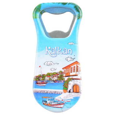 Kalkan Themed Customised Uv Printed Plastic Base Plastic Base Bottle Opener 95x43 mm - 6