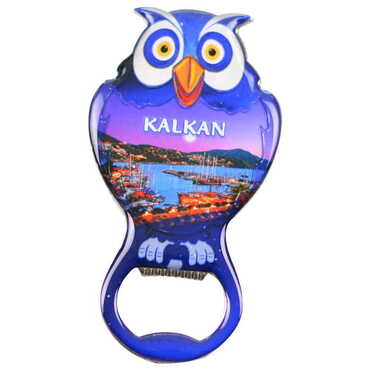 Kalkan Themed Owl Shaped Metal Magnetic Bottle Opener 88x47 mm - 5