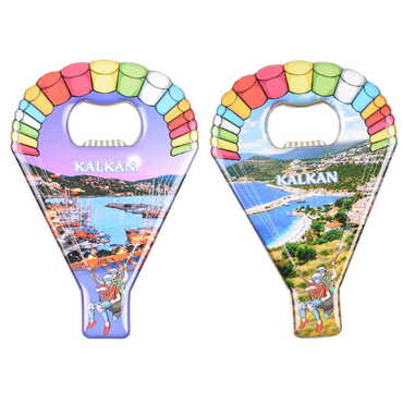 Kalkan Themed Parachute Shaped Metal Magnetic Opener 113x75 mm - 3