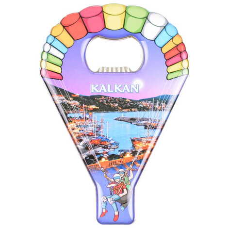 Kalkan Themed Parachute Shaped Metal Magnetic Opener 113x75 mm - 4