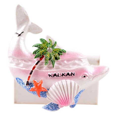 Kalkan Themed Polyester Stoned And Nacrous Fridge Magnet - 3