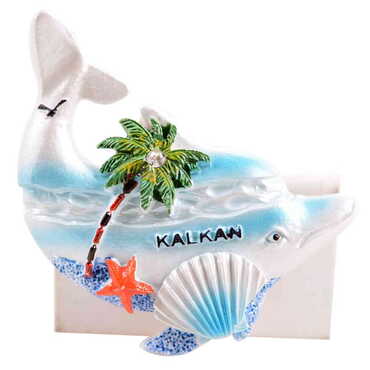 Kalkan Themed Polyester Stoned And Nacrous Fridge Magnet - 4