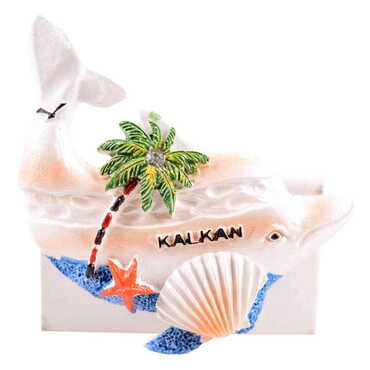 Kalkan Themed Polyester Stoned And Nacrous Fridge Magnet - 6