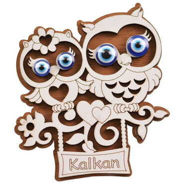 Kalkan Themed Wooden Engraved Souvenir Fridge Magnet - 5