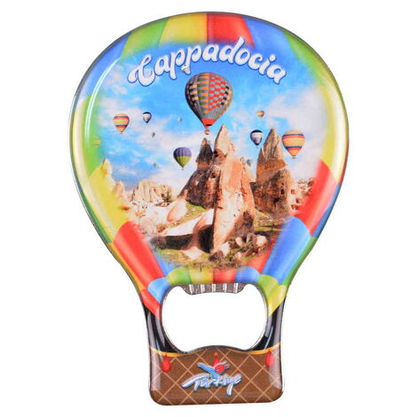 Toptan Kapadokya Temalı Myros Metal Balon Açacak Magnet T 102x73 mm - 6