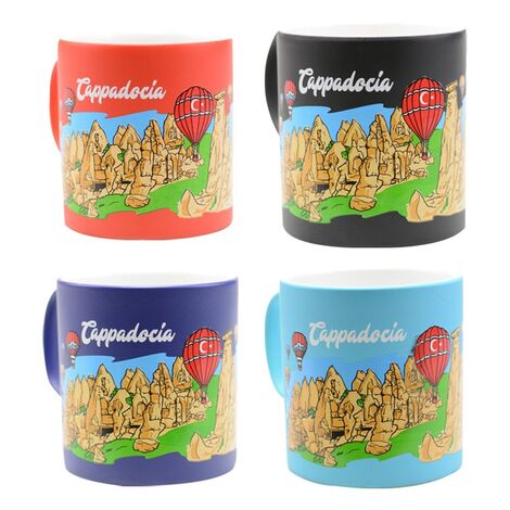 Kapadokya Themed Customised Serigraphy Printed Ceramic Mug 82x90 mm - 5