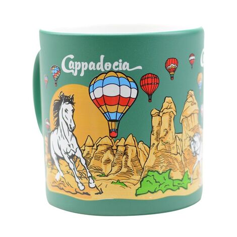 Kapadokya Themed Customised Serigraphy Printed Ceramic Mug 82x90 mm - 10