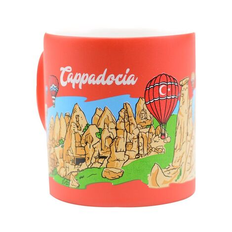 Kapadokya Themed Customised Serigraphy Printed Ceramic Mug 82x90 mm - 13