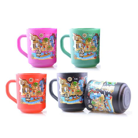 Kas Region Themed Colored Glass Mug - 3