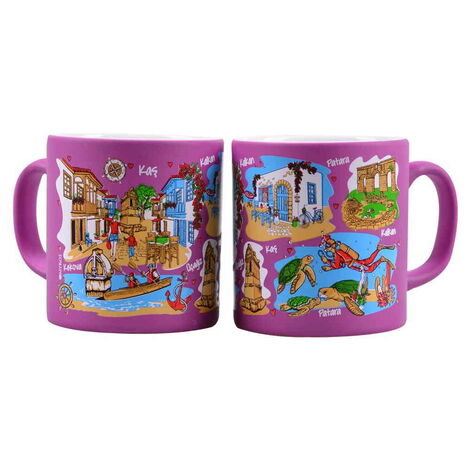 Kas Region Themed Customised Serigraphy Printed Ceramic Mug 82x90 mm - 14