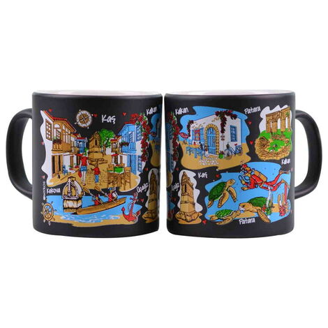 Kas Region Themed Customised Serigraphy Printed Ceramic Mug 82x90 mm - 15