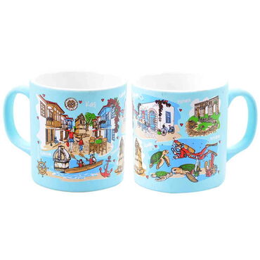 Kas Region Themed Customised Serigraphy Printed Ceramic Mug 82x90 mm - 16