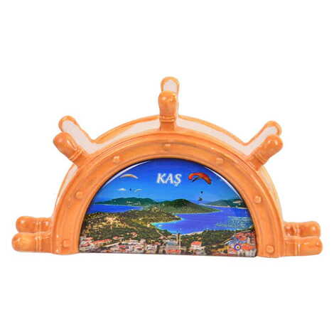 Kas Themed Anchor Shaped Ceramic Napkin Holder - 5