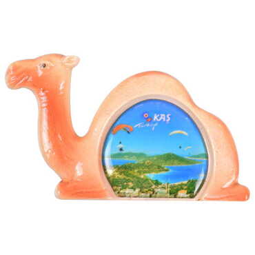 Kas Themed Ceramic Camel Shaped Fridge Magnet - 3