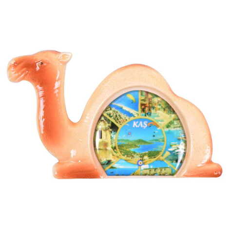 Kas Themed Ceramic Camel Shaped Fridge Magnet - 4