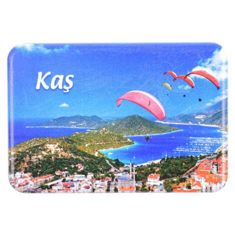 Kas Themed Customised UV Printed Plastic Base Rectangle Fridge Magnet 80x50 mm - 6