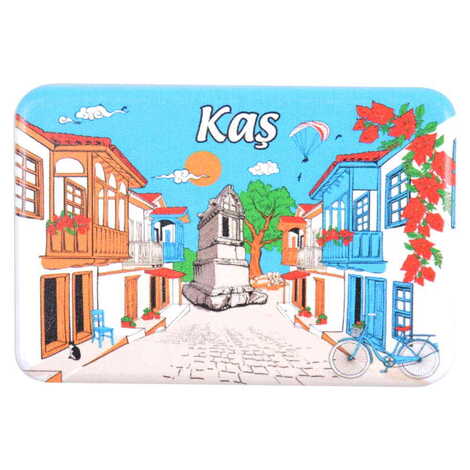 Kas Themed Customised UV Printed Plastic Base Rectangle Fridge Magnet 80x50 mm - 7