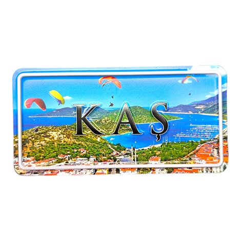 Kas Themed Embossed Pvc Oppression Fridge Magnet - 4