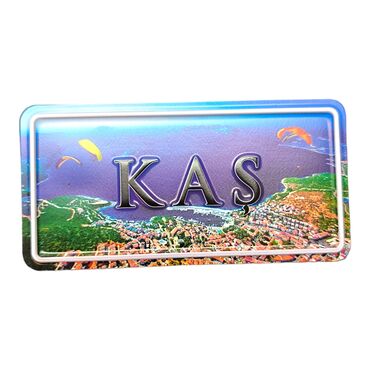 Kas Themed Embossed Pvc Oppression Fridge Magnet - 5