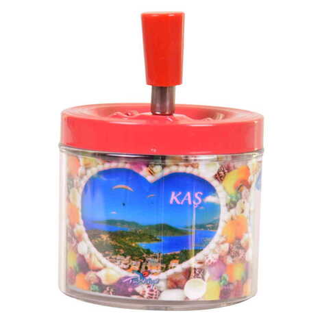 Kas Themed Metal Push Down Ashtray - 4