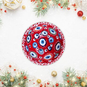 Wholesale 8 Cm Evil Eye Embossed Bowl - Myros