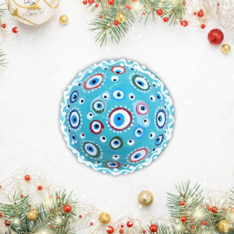 Wholesale 8 Cm Evil Eye Embossed Bowl - 9