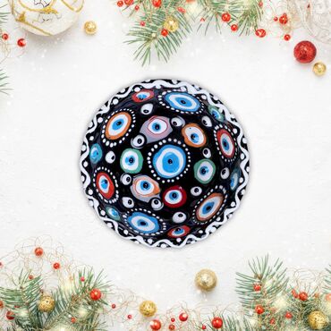 Wholesale 13 Cm Evil Eye Embossed Bowl - Myros