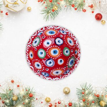 Wholesale 13 Cm Evil Eye Embossed Bowl - 3