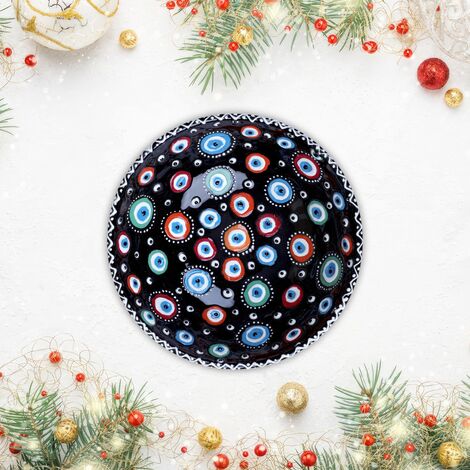 Wholesale 16 Cm Evil Eye Embossed Bowl - 5