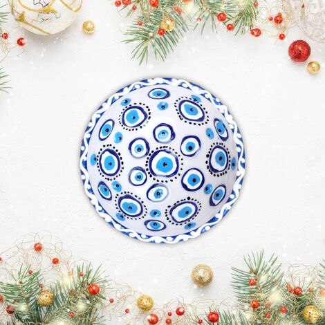 Wholesale 16 Cm Evil Eye Embossed Bowl - 7