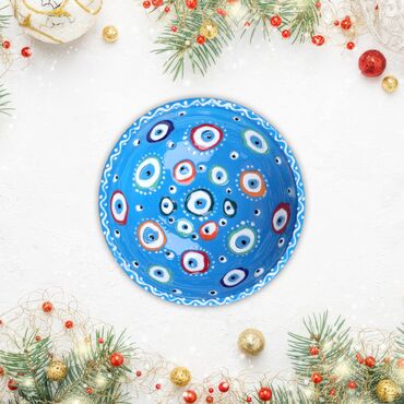 Wholesale 16 Cm Evil Eye Embossed Bowl - 12