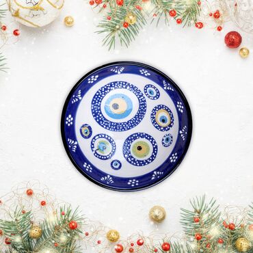 Wholesale 13 Cm Evil Eye Special Embossing Bowl - 5