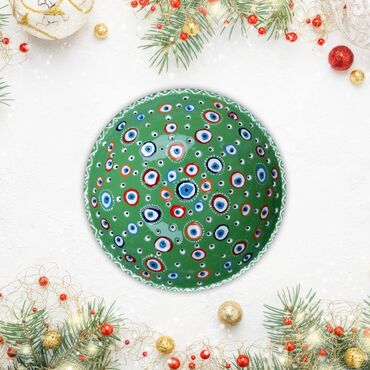 Wholesale 20 Cm Evil Eye Embossed Bowl - Myros